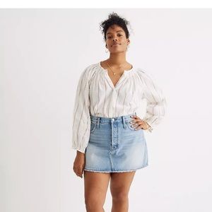 Relaxed Mini Skirt in Northdale Wash